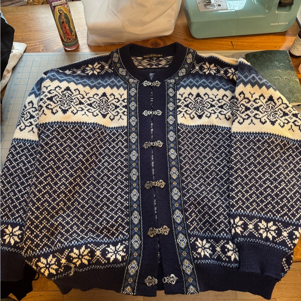 Norwegian Cardigan 100% Wool